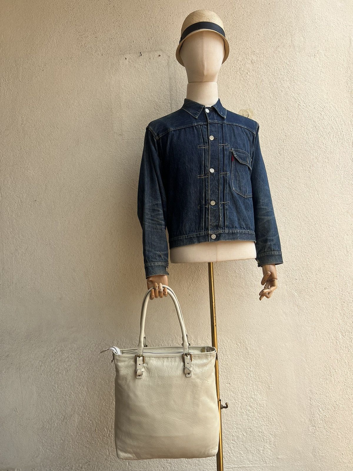 Leather F. Clio Milano Patina Leather Tote Bag Size ONE SIZE - 2 Thumbnail