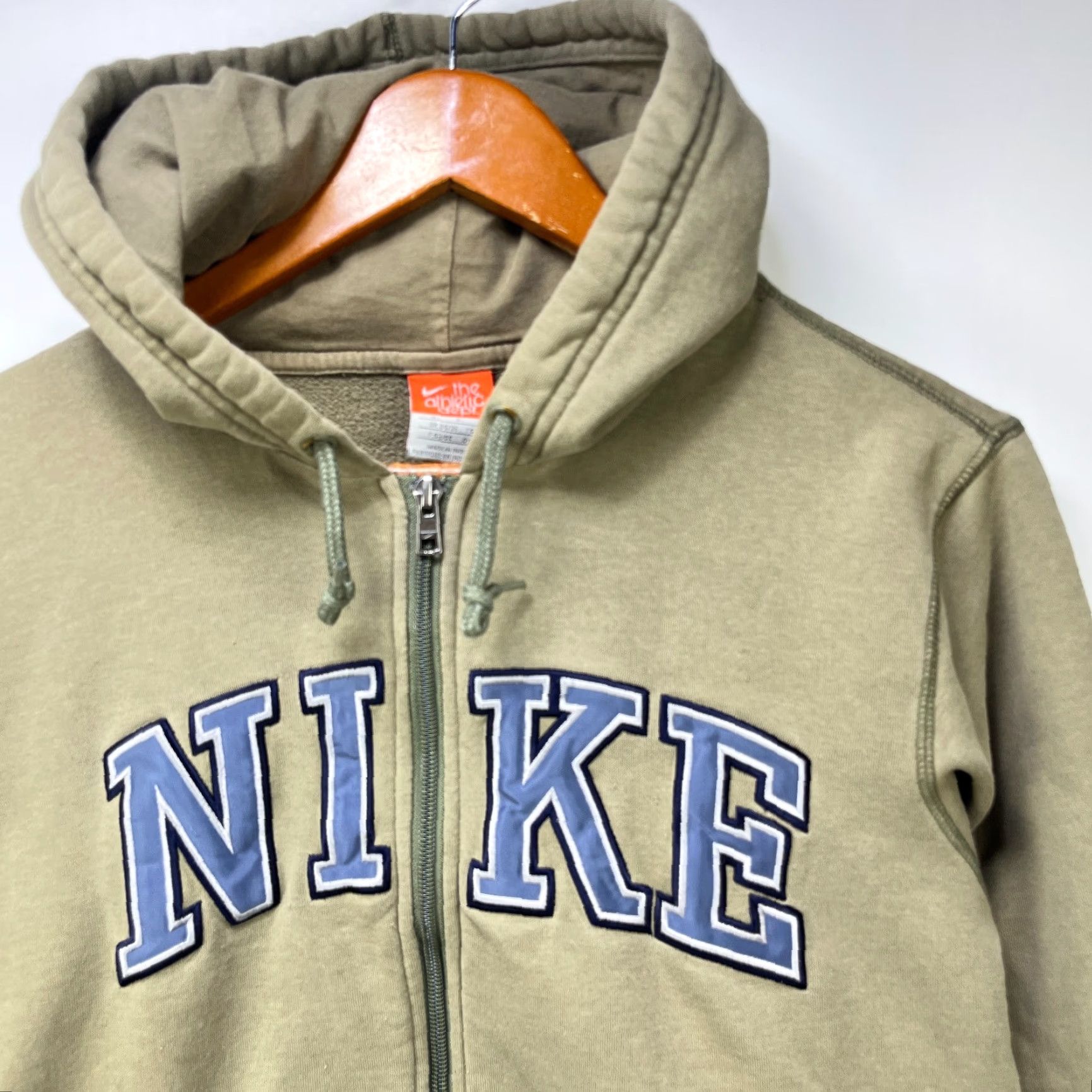 Nike VINTAGE Nike Y2K Zip Up Hoodie S Small Green Nike Sportswear Hoodie Mens 90s Classic Full Zip Hooded Pockets All Seasons Sweatshirt Size US S / EU 44-46 / 1 - 2 Thumbnail