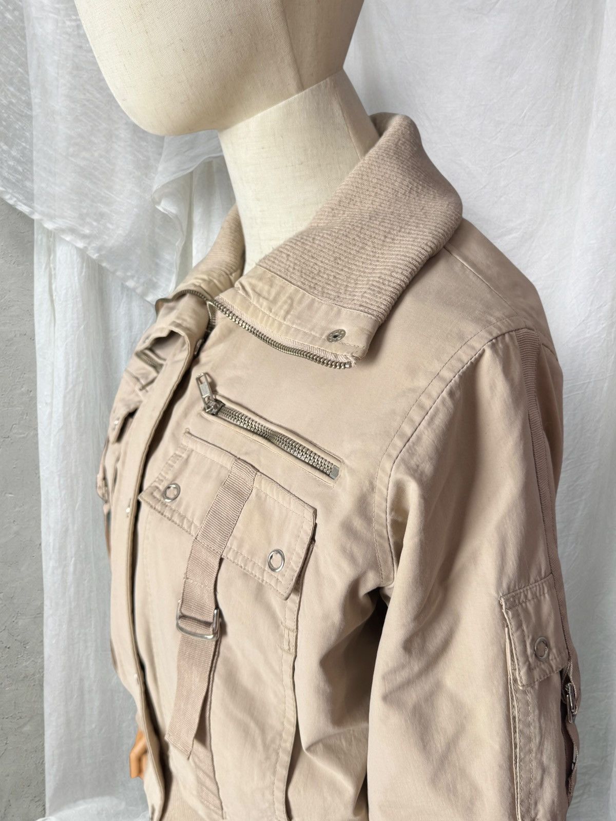 If Six Was Nine Avant Garde Vintage Strap Details Cropped Bomber Jacket Size S / US 4 / IT 40 - 6 Thumbnail