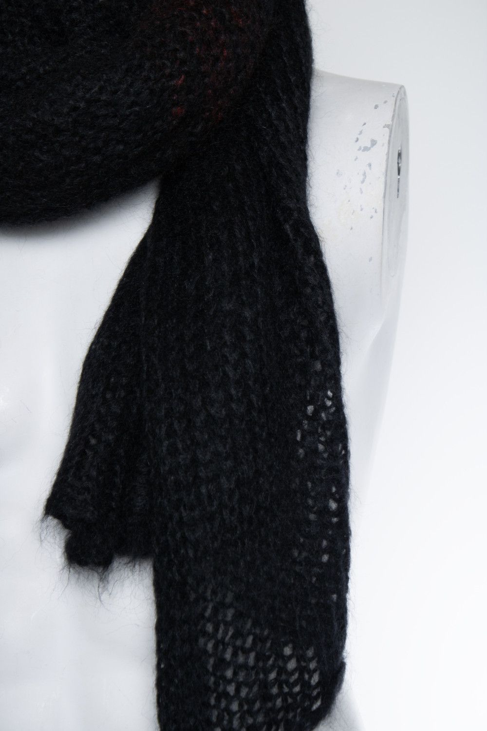 Isabel Benenato Isabel Benenato, Chunky knitted black scarf Size ONE SIZE - 4 Thumbnail