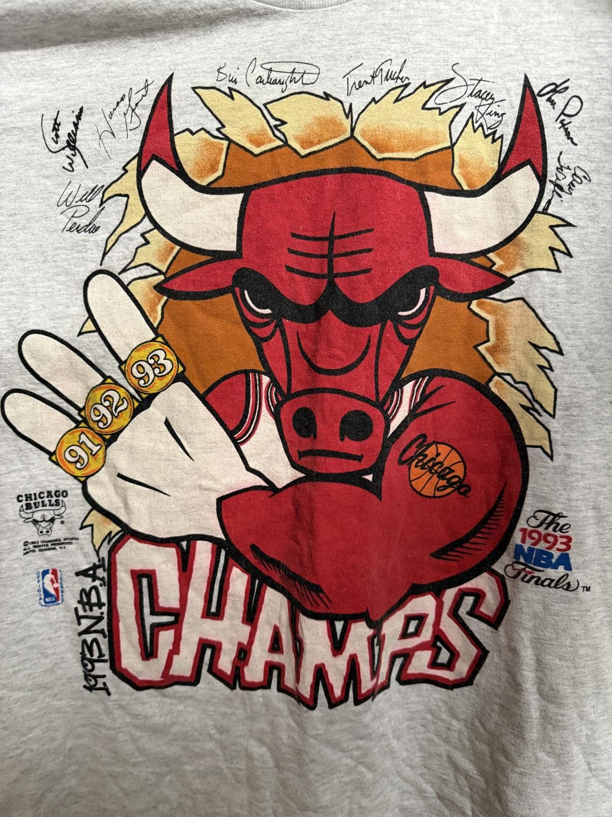 Changes VTG Chicago Bulls T-shirt 1993 NBA Finals Champs Tee -M Size US M / EU 48-50 / 2 - 3 Thumbnail