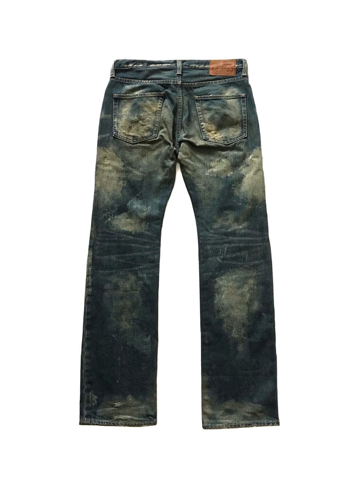 Japanese Brand × Takeo Kikuchi TAKEO KIKUCHI DISTRESSED BLEACH JEANS Size US 30 / EU 46 - 2 Thumbnail