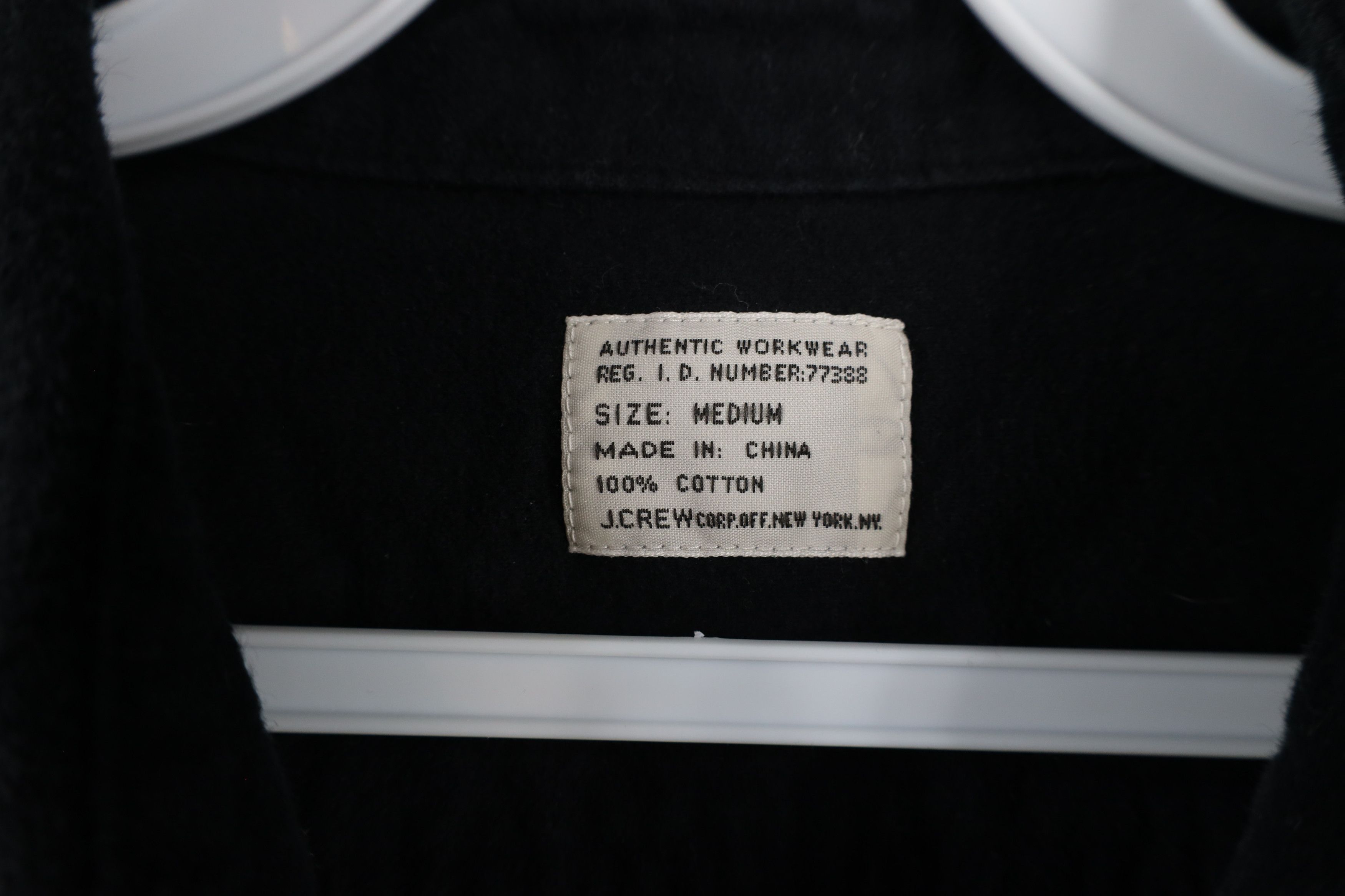 J.Crew × Vintage Vintage J Crew Chamois Cloth Collared Button Shirt Black Size US M / EU 48-50 / 2 - 4 Thumbnail