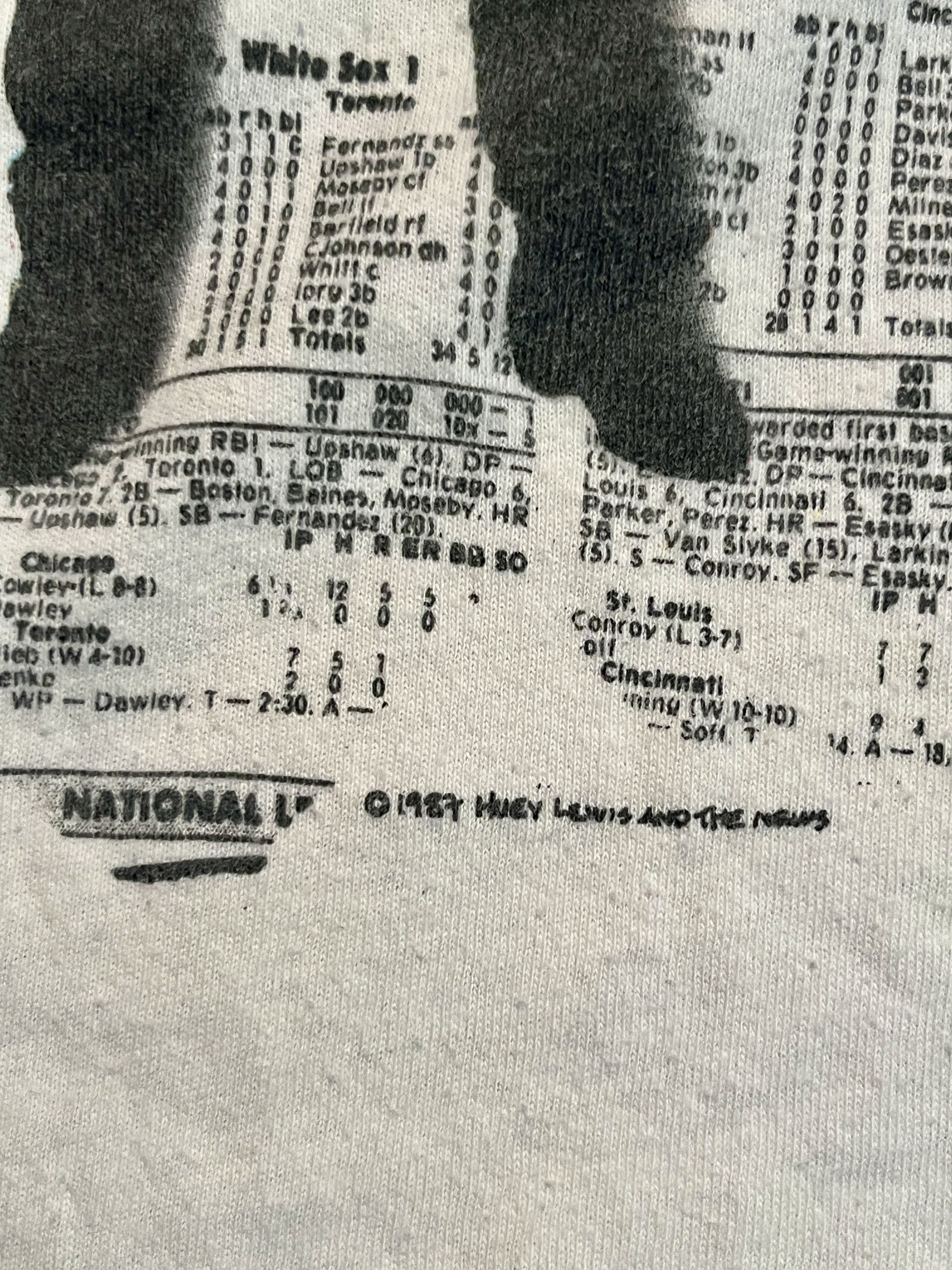 Hanes Vintage 1987 Huey Lewis and The News Tour Shirt XL Size US XL / EU 56 / 4 - 2 Thumbnail