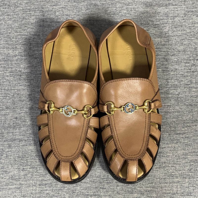Gucci Gucci Brown Flat Casual Shoes for Men - Size US 6.5 / EU 39-40 - 5 Thumbnail