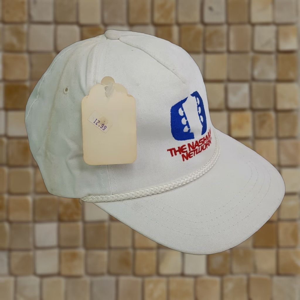 Vintage VINTAGE Nashville Network Trucker Hat Country Music TV Promo 90s Retro Cap Hat Men Adjustable White Yupoong Trucker Embroidered 90s Size ONE SIZE - 1 Thumbnail