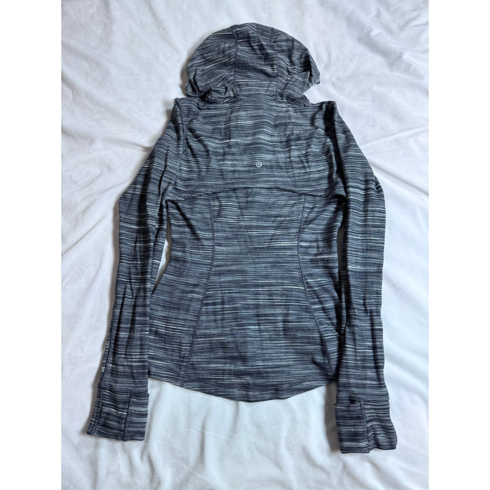 Lululemon Lululemon Hooded Define Jacket *Nulu Heathered Black White Size M / US 6-8 / IT 42-44 - 2 Thumbnail