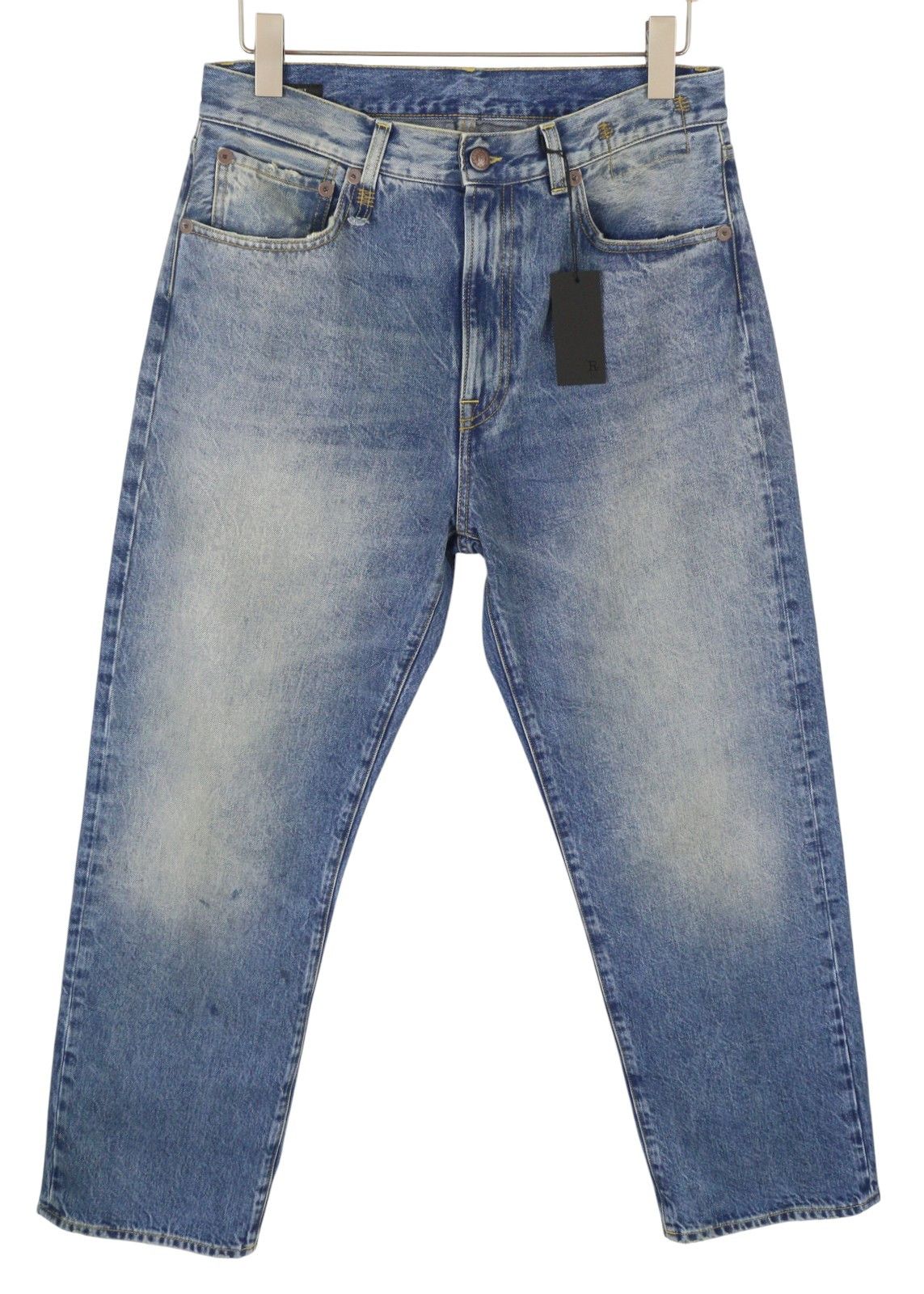 R13 CUFFED X-BF 28 Jasper Faded Denim 87202 Size 28" / US 6 / IT 42 - 1 Thumbnail