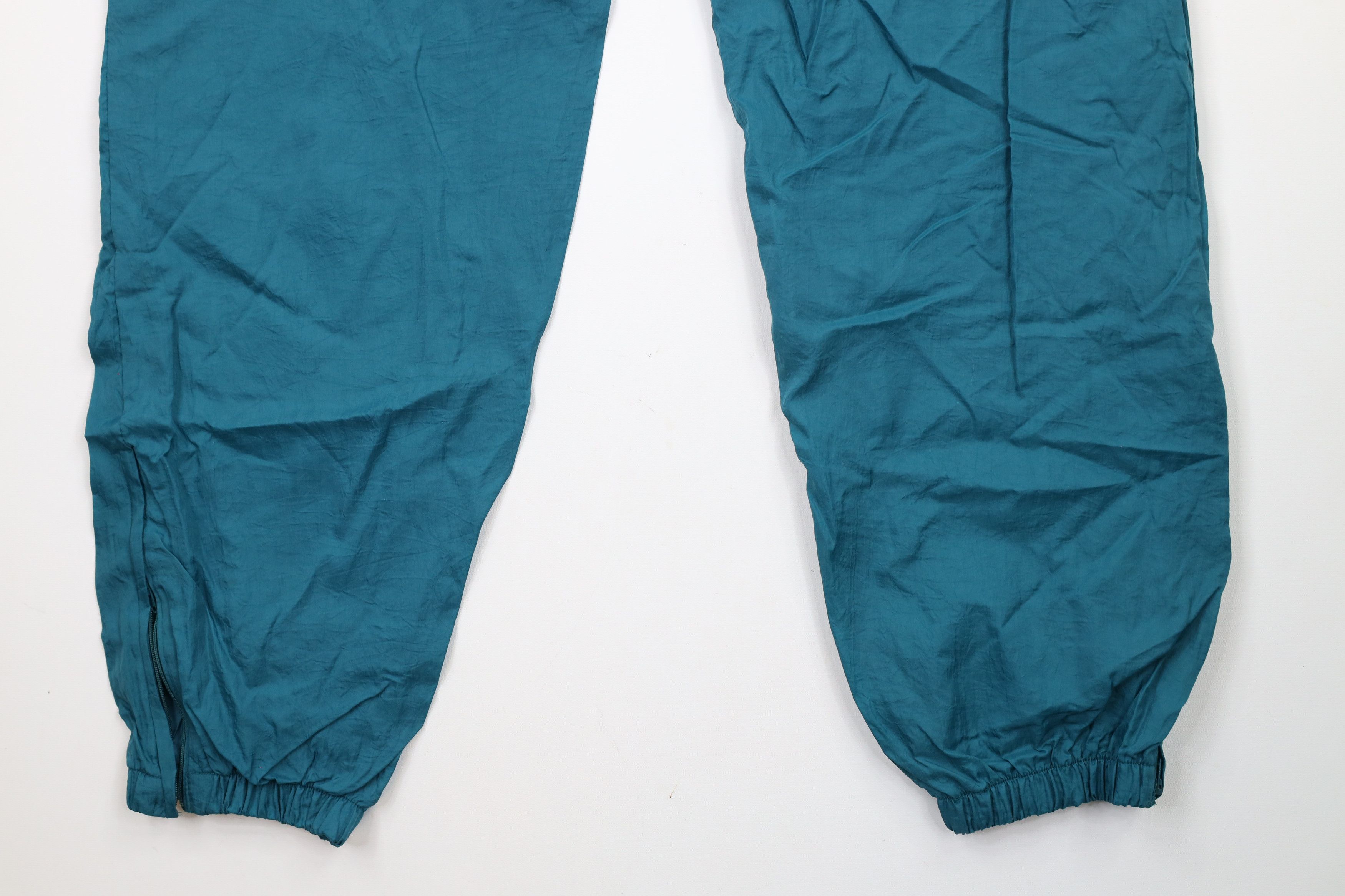 Vintage Vintage 90s Streetwear Lined Windbreaker Joggers Pants Teal Size US 36 / EU 52 - 13 Thumbnail