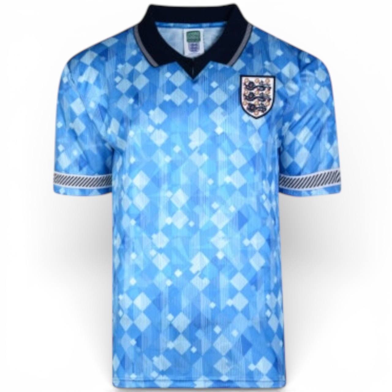 Vintage 1990 ENGLAND TEAM REMAKE THIRD SOCCER JERSEY SHIRT SIZE S Size US S / EU 44-46 / 1 - 1 Thumbnail