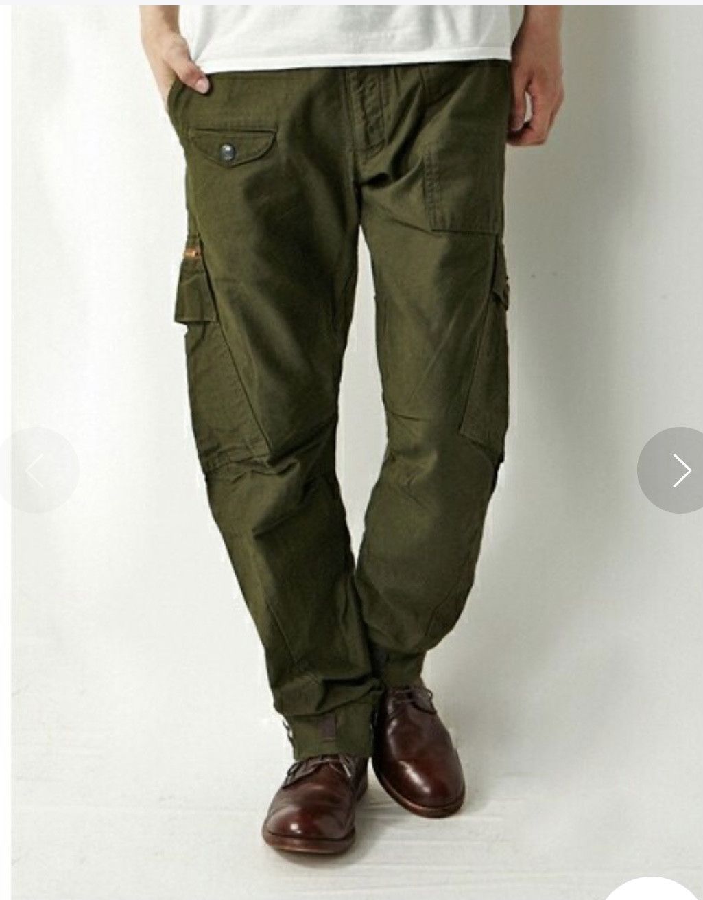 image of John Bull Military Army Olive Green Pants, Men's (Size 32)