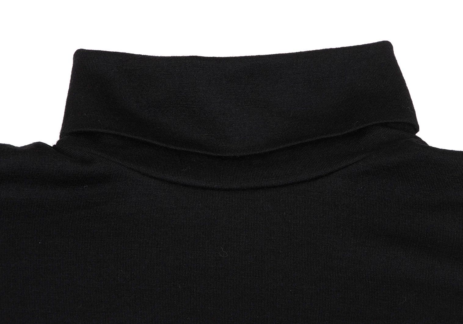 Yohji Yamamoto Wool Turtle Neck Cut Sewn Top with Zipper in Black Size US L / EU 52-54 / 3 - 3 Thumbnail