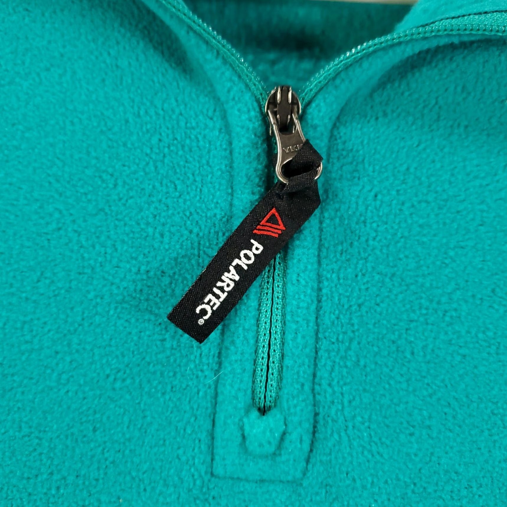 Altea VINTAGE Polartec Pullover Womens L Teal Blue Green 1/4 Zip Fleece Sweater Jacket Size L / US 10 / IT 46 - 4 Thumbnail