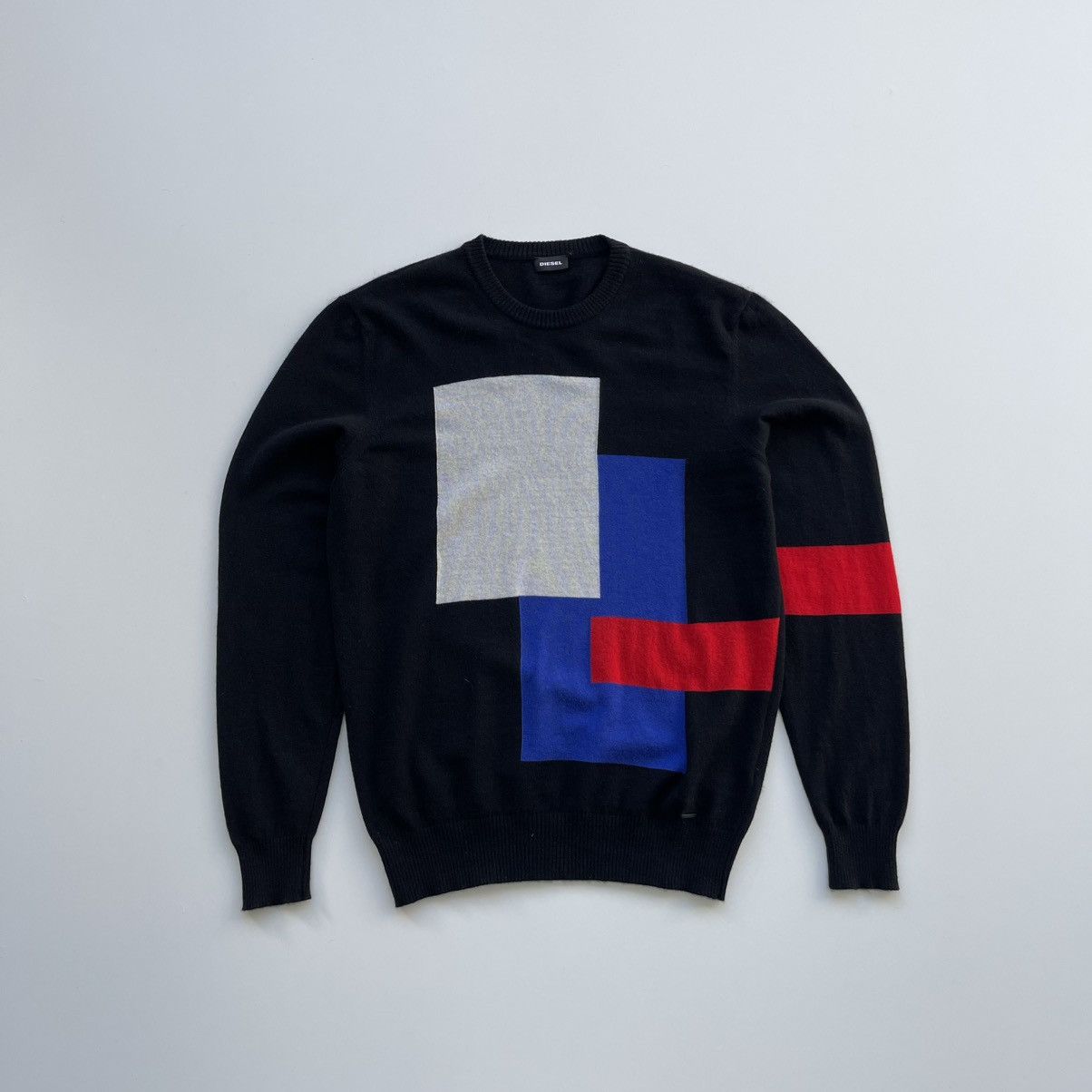Diesel Diesel Logo Cashmere/Wool Sweater Jumper Black Rare Size US L / EU 52-54 / 3 - 1 Thumbnail