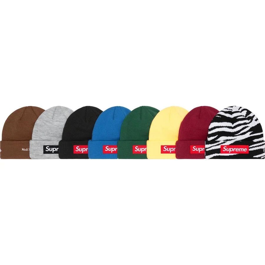 New Era × Supreme FW22 Supreme New Era Box Logo Beanie Blue OS Size ONE SIZE - 14 Thumbnail