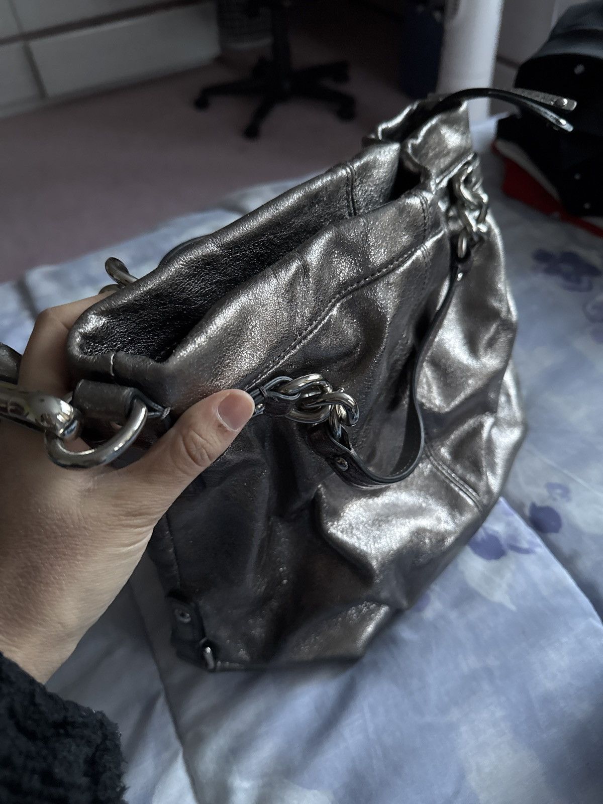 Coach Metallic silver vintage Coach bag Size ONE SIZE - 1 Thumbnail