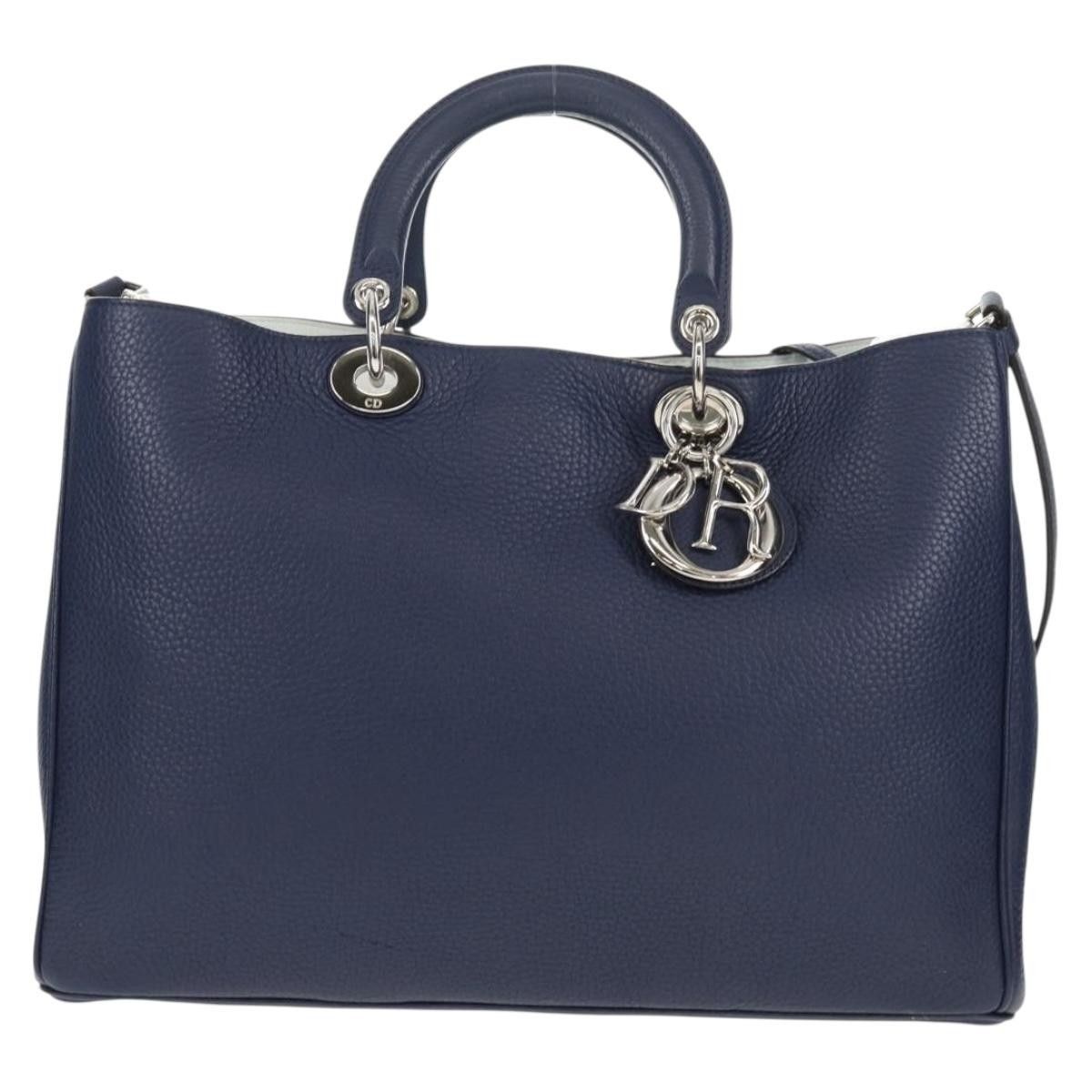Dior Christian Dior Diorissimo Tote Pebbled Leather Size ONE SIZE - 1 Thumbnail