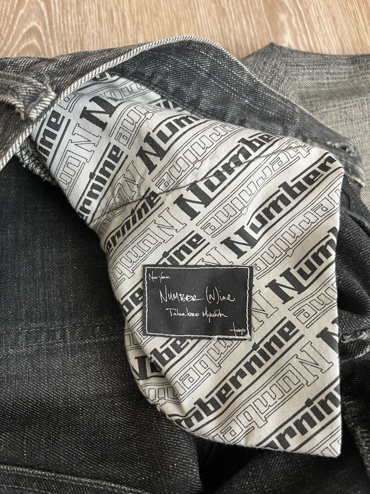 Number (N)ine Number Nine SS04 Pain Denim Size US 31 - 5 Thumbnail