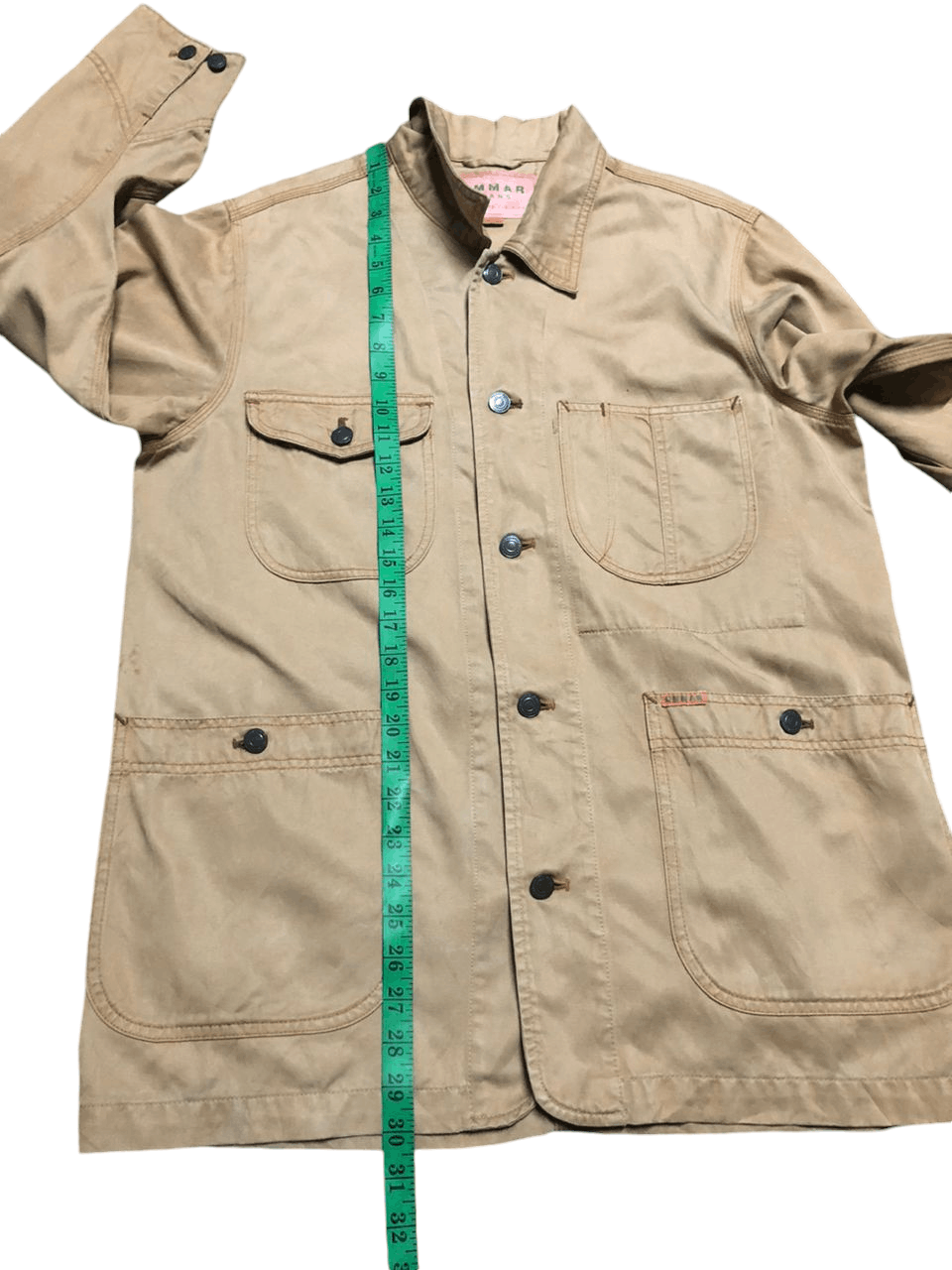 Japanese Brand × Vintage Vintage Ommar Jeans Chore Jacket Brown Size US M / EU 48-50 / 2 - 22 Thumbnail