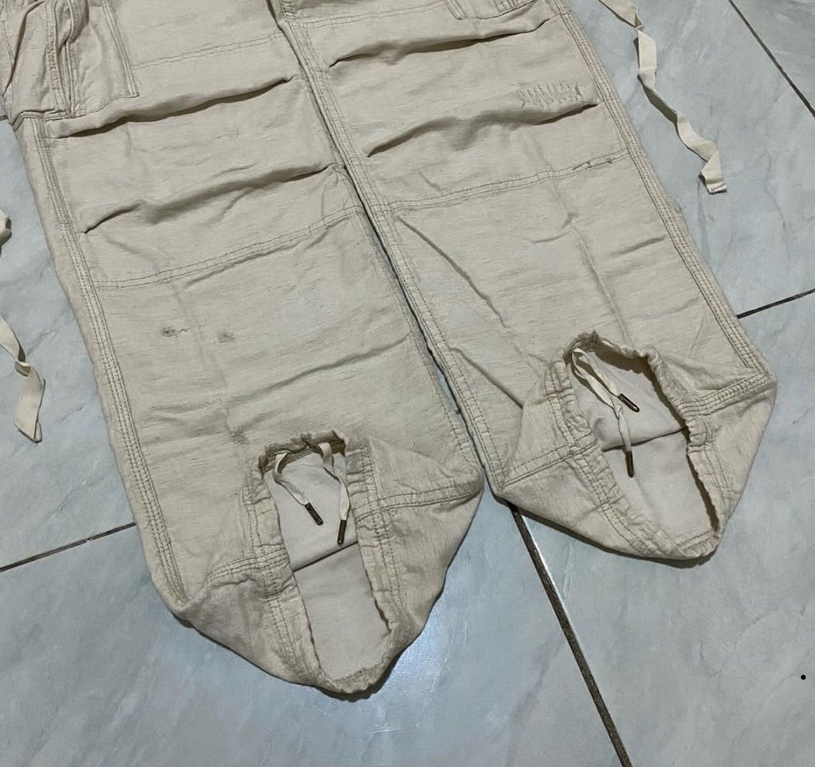 GOA 2000s Archival G.O.A Bondage Suspender Cargo Pants y2k Lgb Size US 32 / EU 48 - 4 Thumbnail
