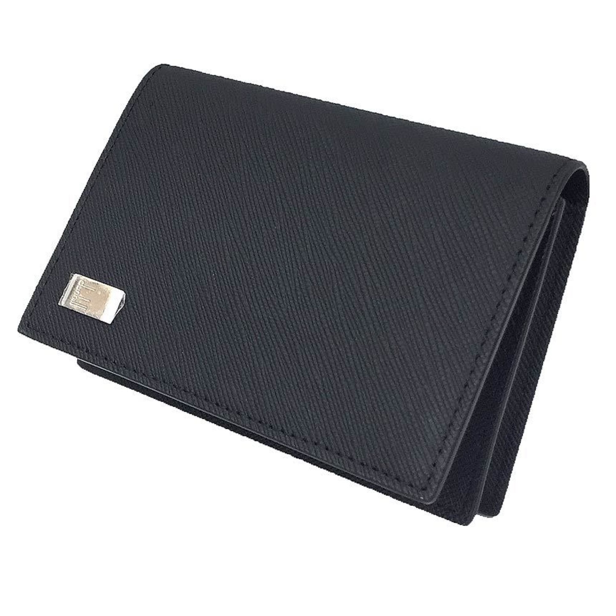 Alfred Dunhill Dunhill Business Card Holder Case Plain L225CIN Black Men's Small Wallet aq10445 Size ONE SIZE - 1 Thumbnail