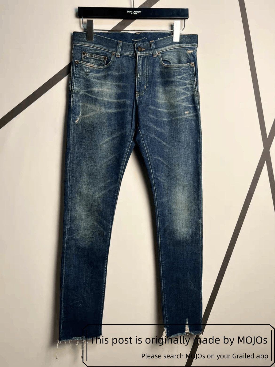 Saint Laurent Paris Sz 30 Saint Laurent Paris 20SS Bottom Cut Denim mojos9231134 Size US 30 / EU 46 - 1 Thumbnail