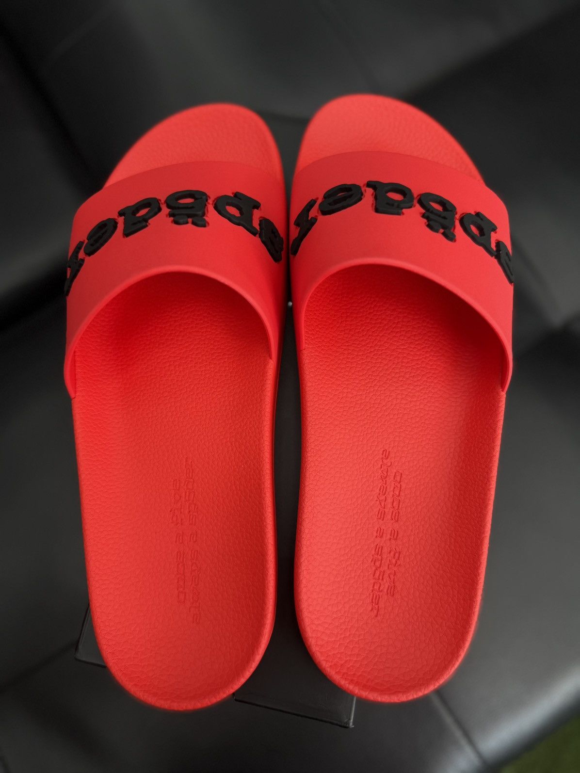 Sp5der Sp5der Red Slip On Slides Size (12) Brand New Size US 12 / EU 45 - 5 Thumbnail