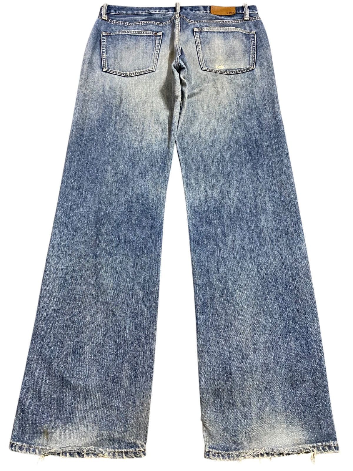 Japanese Brand Vtg Japanese Brand Uniqlo Faded Wash Distressed Loose Jeans Size US 36 / EU 52 - 2 Thumbnail