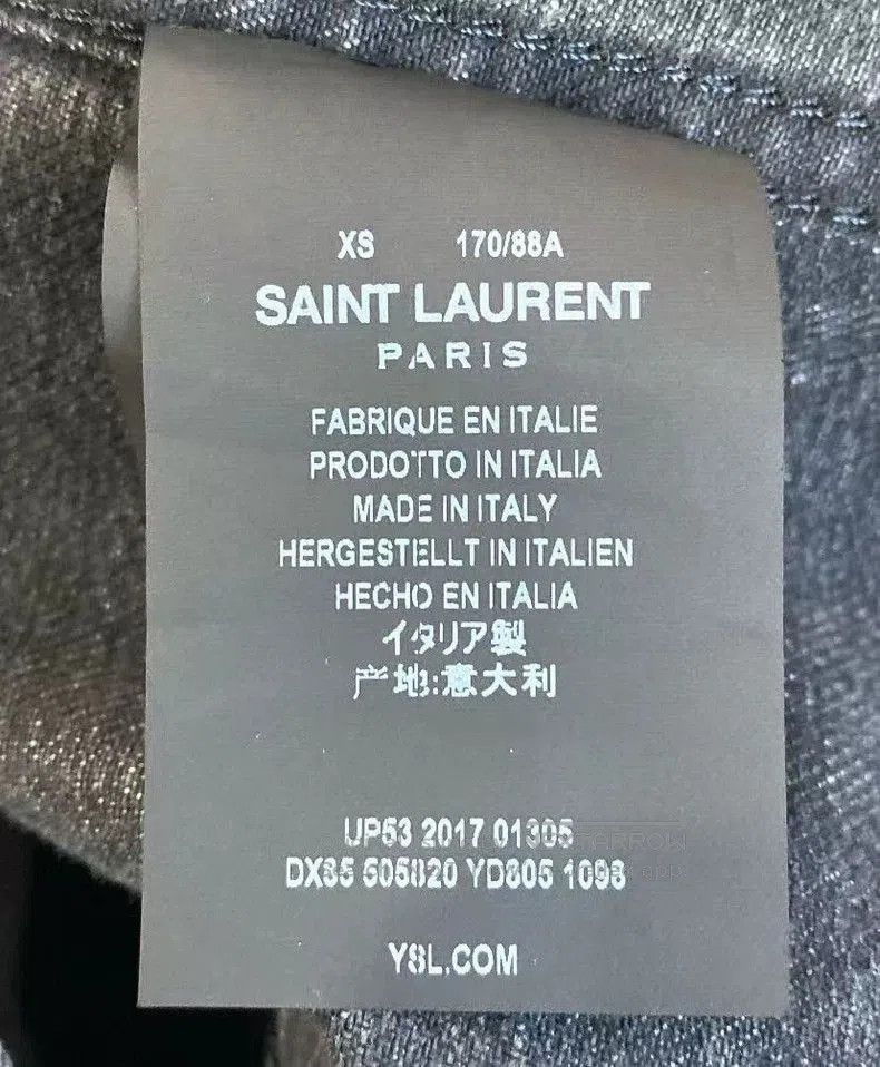 Saint Laurent Paris Saint Laurent Denim Jacket Women's XS. Size US XS / EU 42 / 0 - 8 Thumbnail