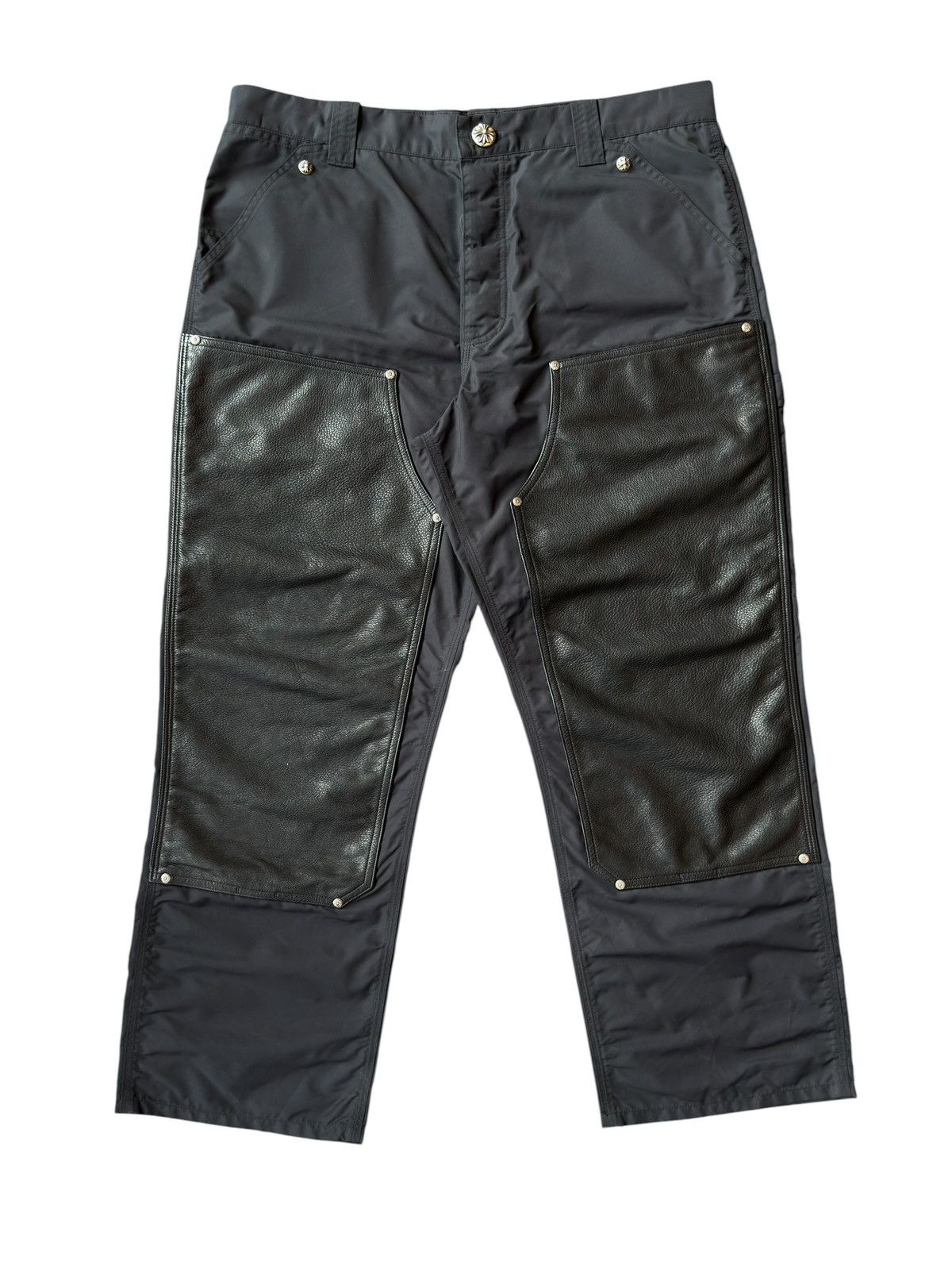 Chrome Hearts Chrome Hearts Nylon/Leather Double Knee Carpenter Pant Black Size US 36 / EU 52 - 1 Thumbnail