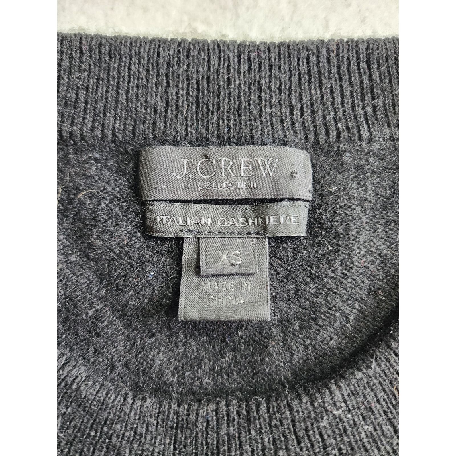 J.Crew J.Crew 100% Italian Cashmere 3/4 Sleeve Sweater XS Black Size XS / US 0-2 / IT 36-38 - 3 Thumbnail