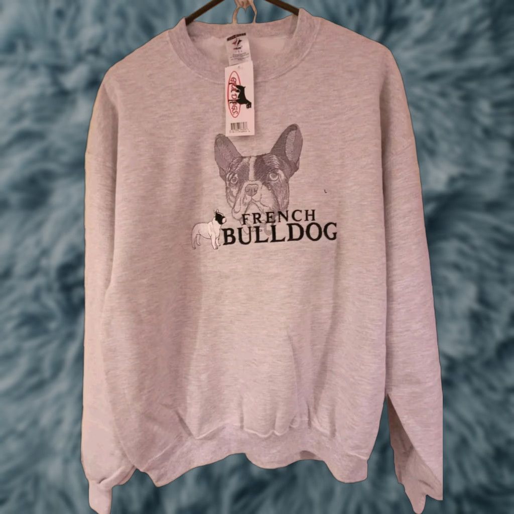Jerzees VINTAGE Jerzees Sweatshirt Crewneck Dog Graphic Print Unisex Adults Large Gray Cotton Blend Fleece NWT NEW GR8 Dogs Size US L / EU 52-54 / 3 - 1 Thumbnail