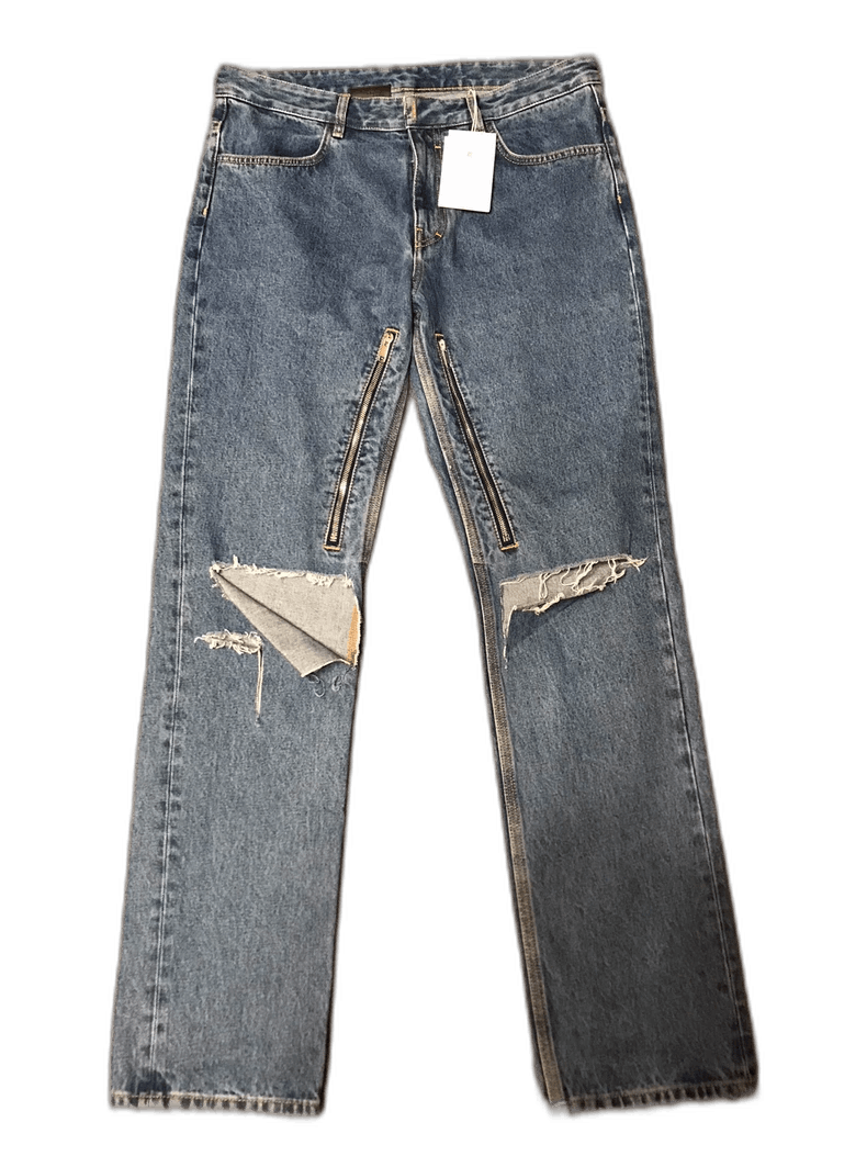 Givenchy Givenchy Stylish Distressed Denim Pants with Zippers Size US 34 / EU 50 - 1 Thumbnail