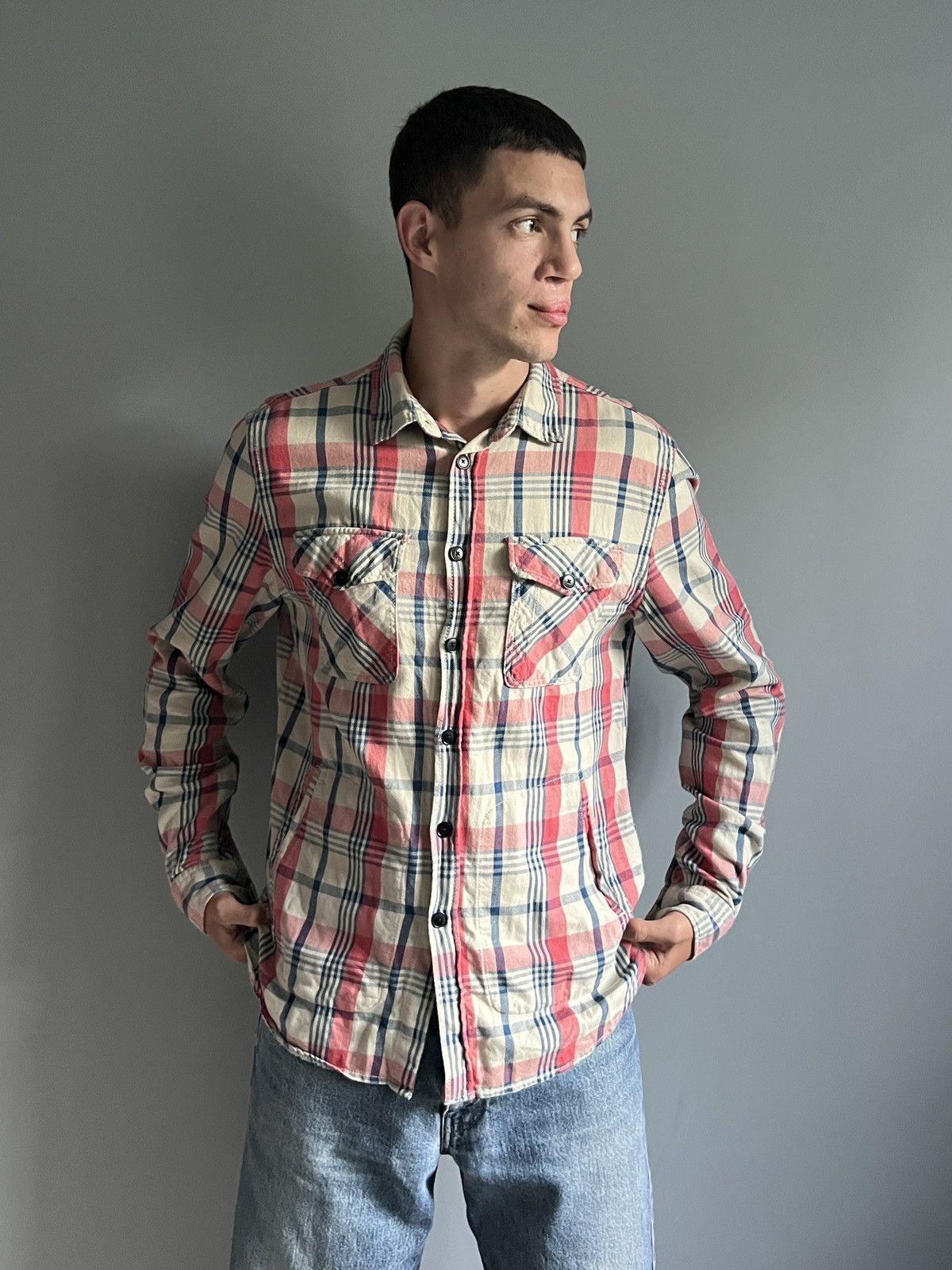 Acne Studios Acne Studios Ryan Check AW2011 Flannel Shirt Size US M / EU 48-50 / 2 - 2 Thumbnail