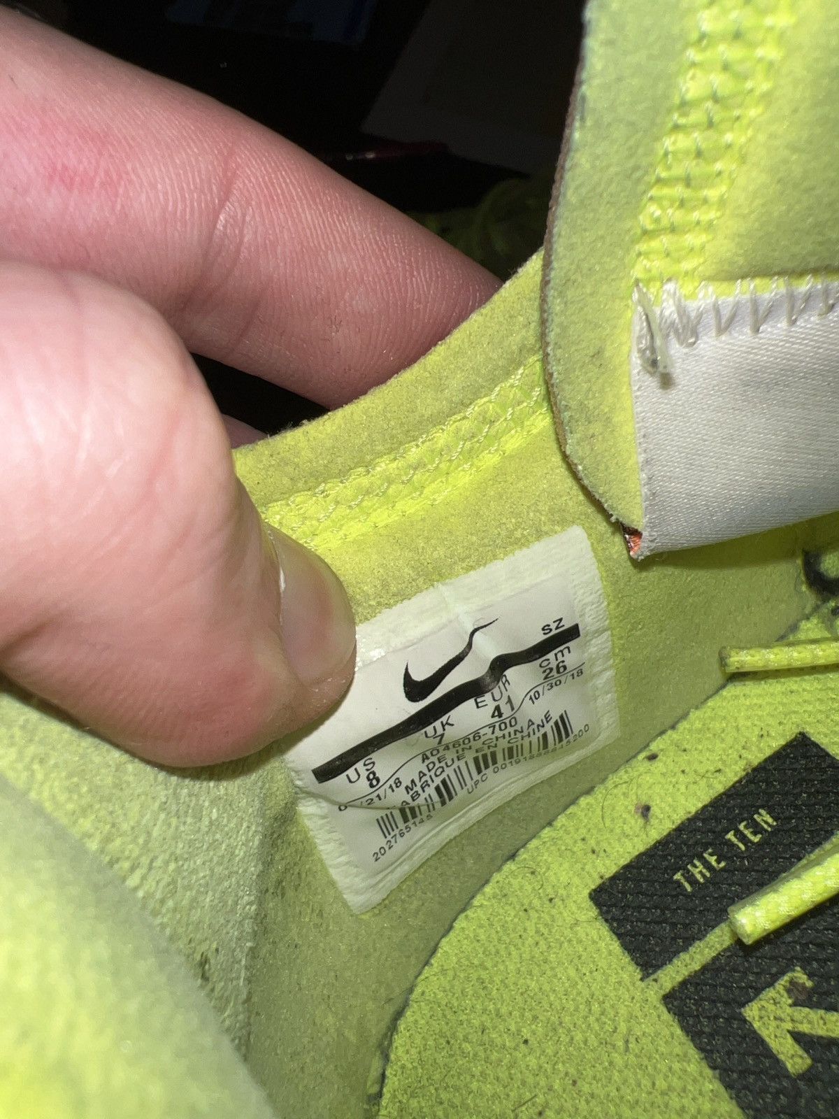 Nike × Off-White Nike Off-White AF1 Volt 8 Size US 8 / EU 41 - 10 Thumbnail