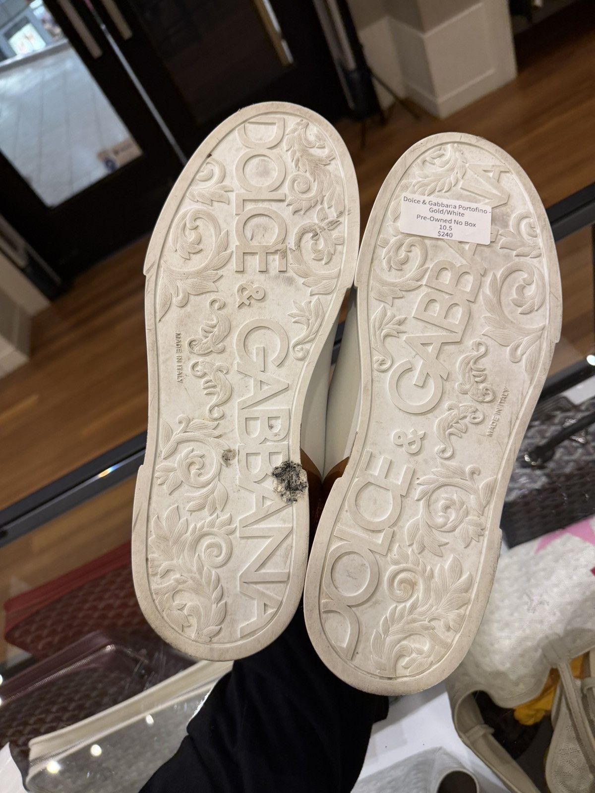 Dolce & Gabbana Dolce & Gabbana Portofino -Gold White Size US 10.5 / EU 43-44 - 7 Thumbnail