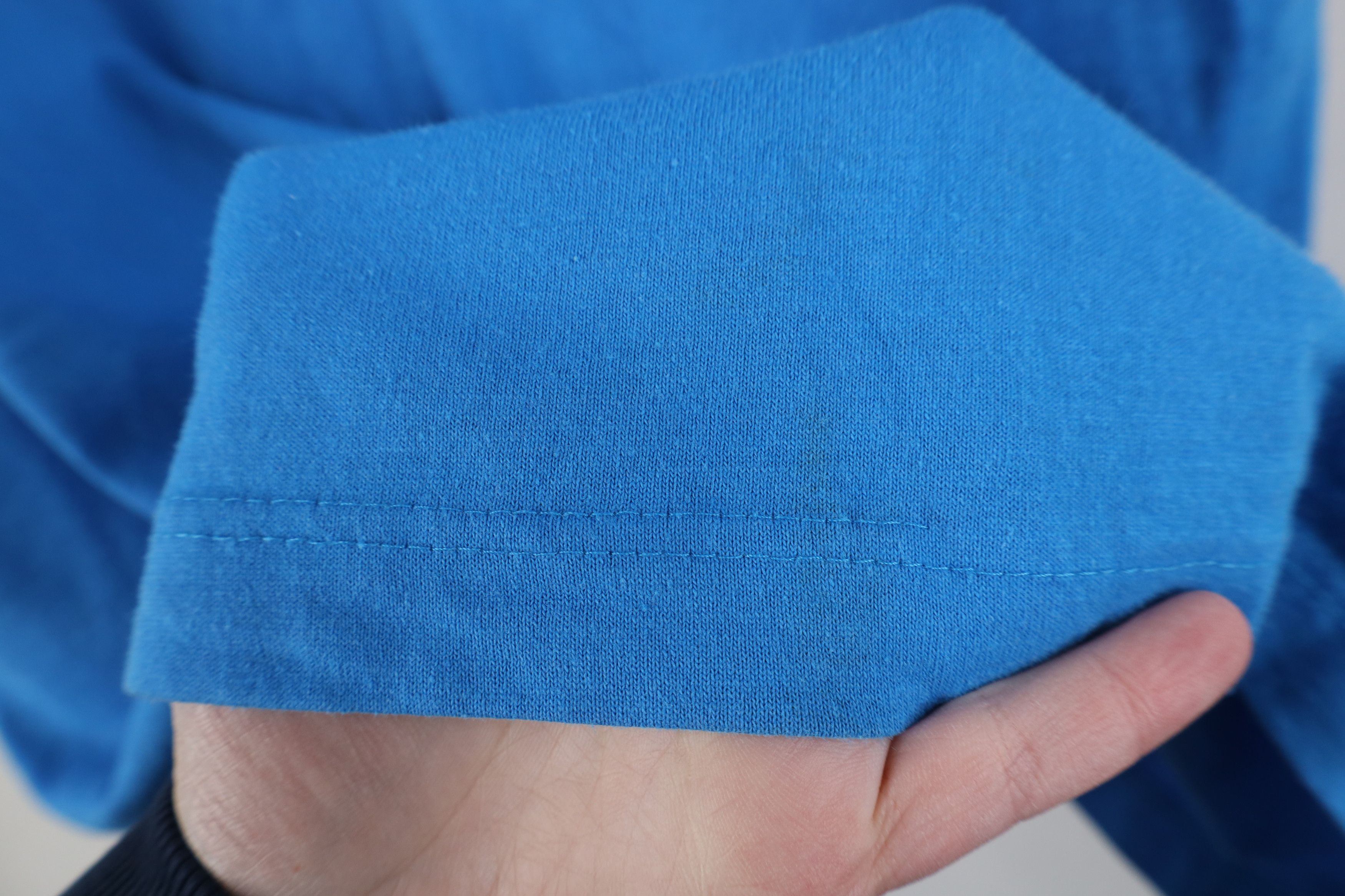 Vintage Vintage 90s Streetwear Short Sleeve Pocket T-Shirt Blue Size XXL / US 16-18 / IT 52-54 - 10 Thumbnail