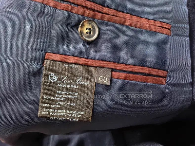 Loro Piana Loro Piana size 60 Lambswool Single Breasted Suit Jacket Size US XXS / EU 40 - 7 Thumbnail