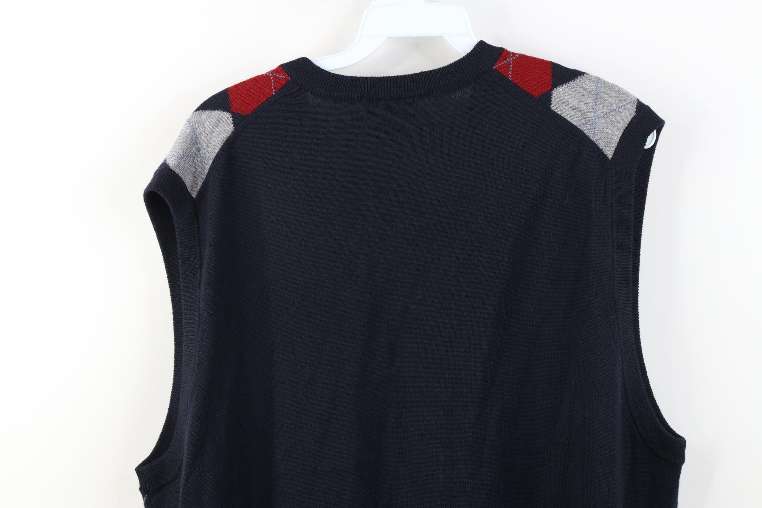 Brooks Brothers Vintage Brooks Brothers Merino Wool Diamond Sweater Vest Size US L / EU 52-54 / 3 - 7 Thumbnail