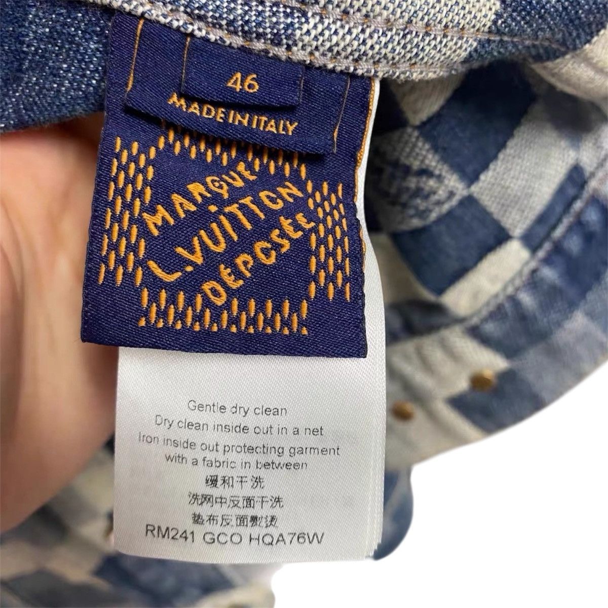 Louis Vuitton Louis Vuitton X Pharrell 46 Damoflage Damier Denim Jacket Size US S / EU 44-46 / 1 - 7 Thumbnail