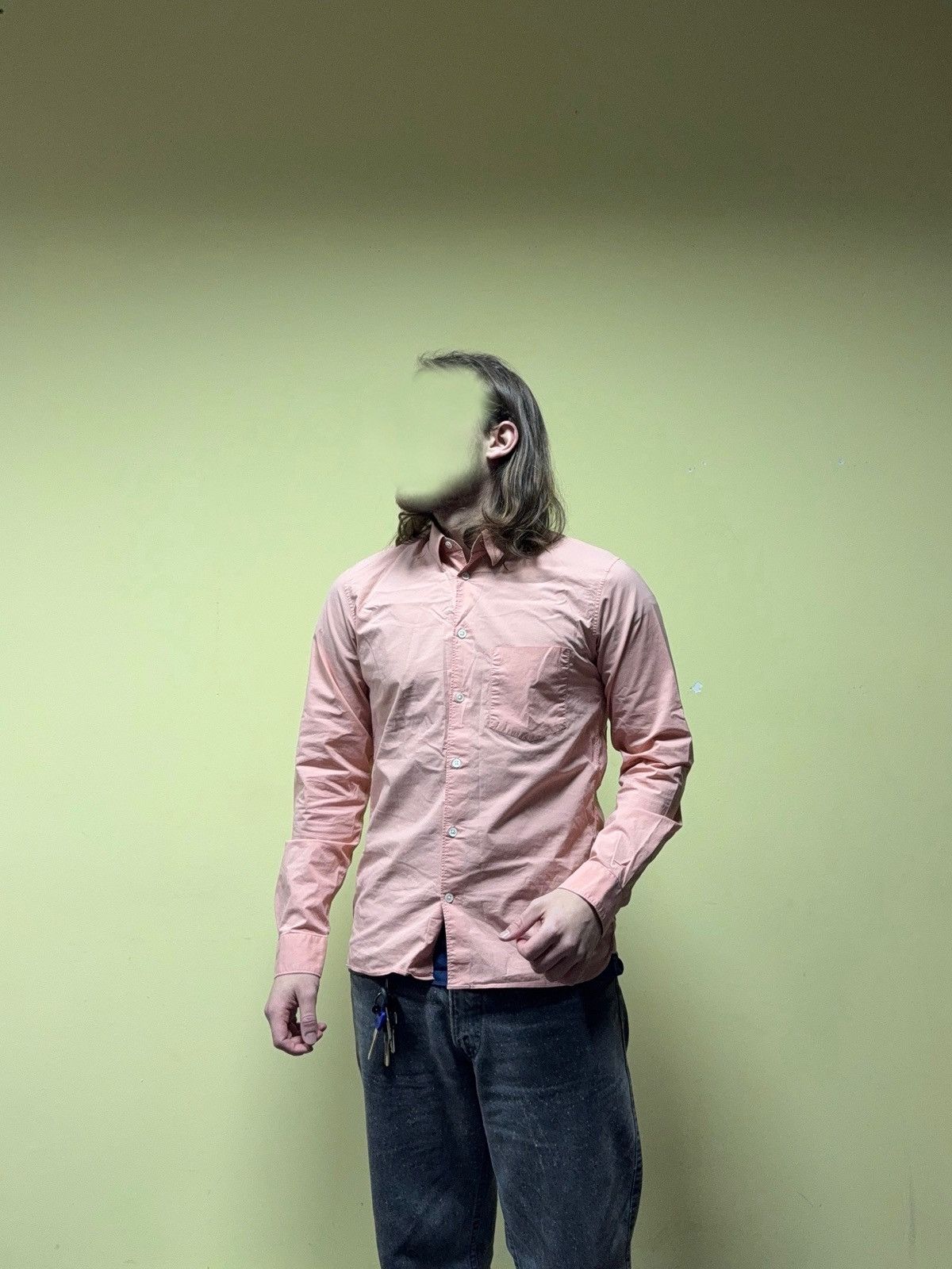 Acne Studios Acne Studios york stre shirt buttons peach colour Size US M / EU 48-50 / 2 - 2 Thumbnail