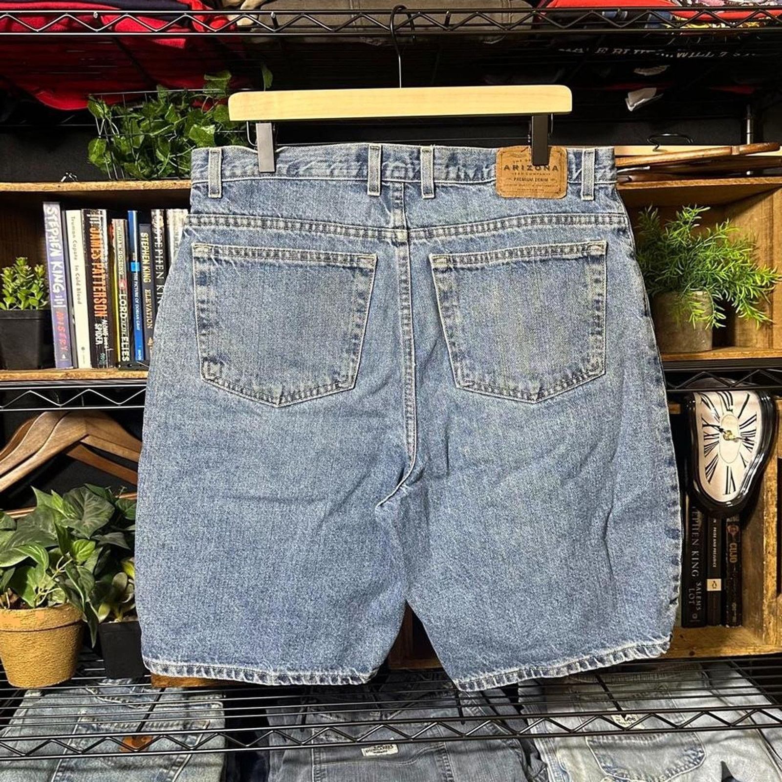Arizona Jean Co. Vintage Arizona Baggy Jean Shorts Mens 36" Blue Denim Jorts Size US 36 / EU 52 - 1 Thumbnail