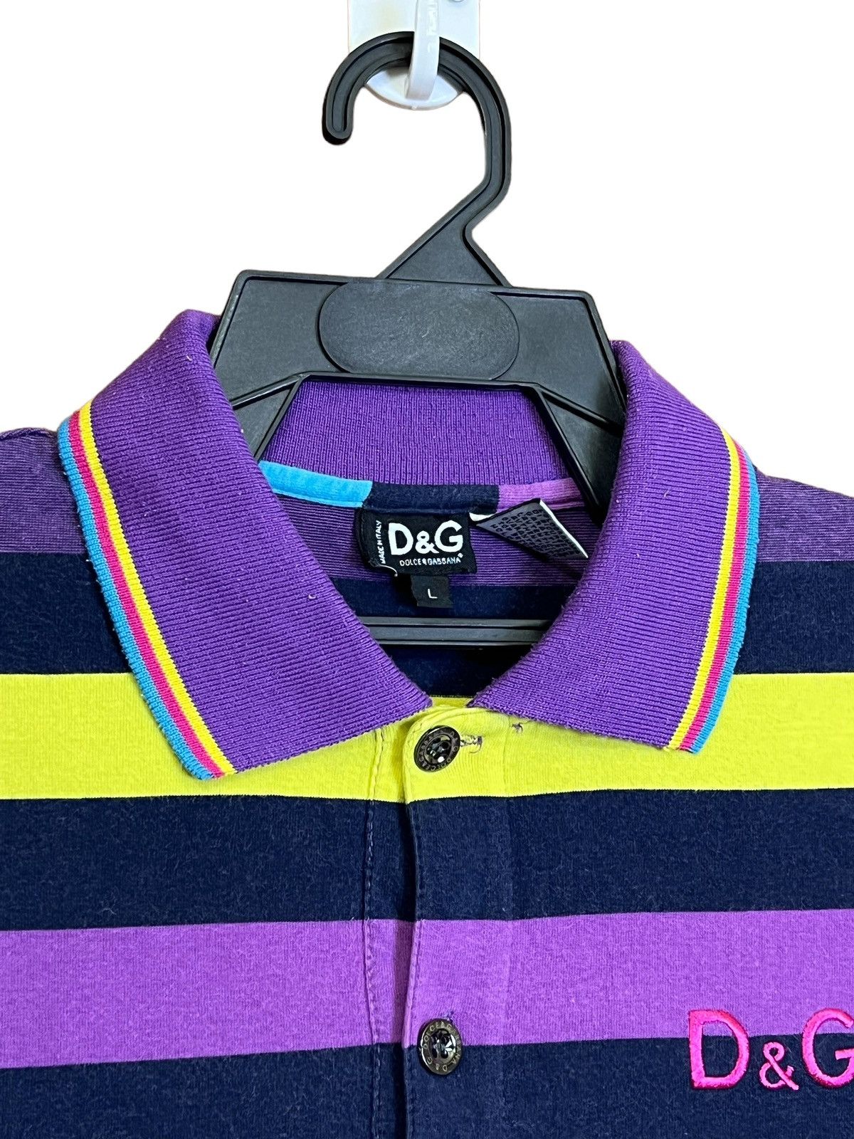 Dolce & Gabbana NICE🔥DOLCE & GABBANA STRIPED POLO SHIRT Size US XS / EU 42 / 0 - 3 Thumbnail