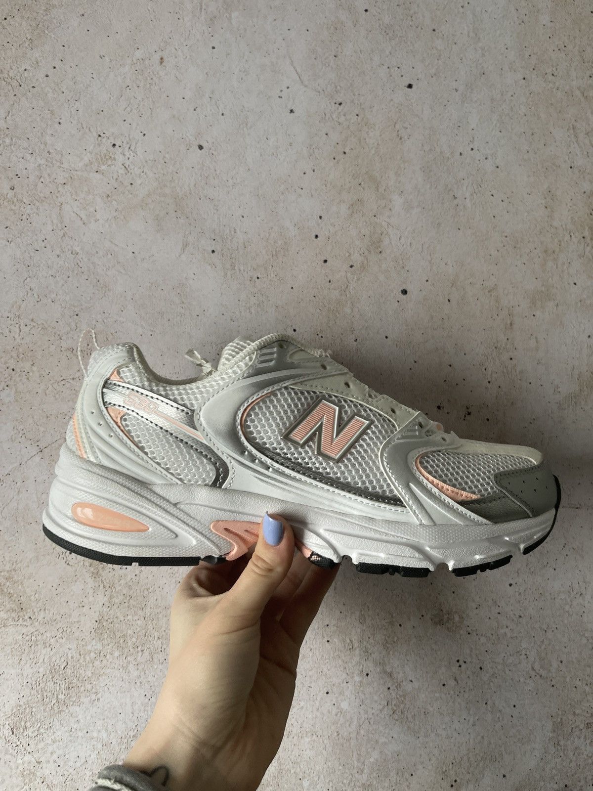 New Balance New Balance 530 White Silver Pink Grailed