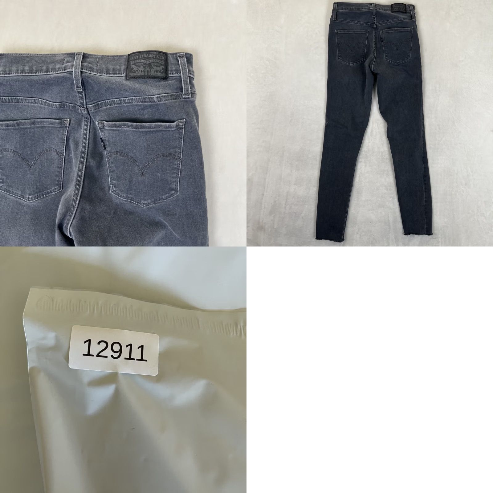 Levi's Levi's 311 Shaping Skinny Mid-Rise Jeans Womens 26x30 Black Charcoal Stretch Jeans Ladies Slim, Regular, 5-Pocket, Zip Closure Size 26" / US 2 / IT 38 - 8 Thumbnail