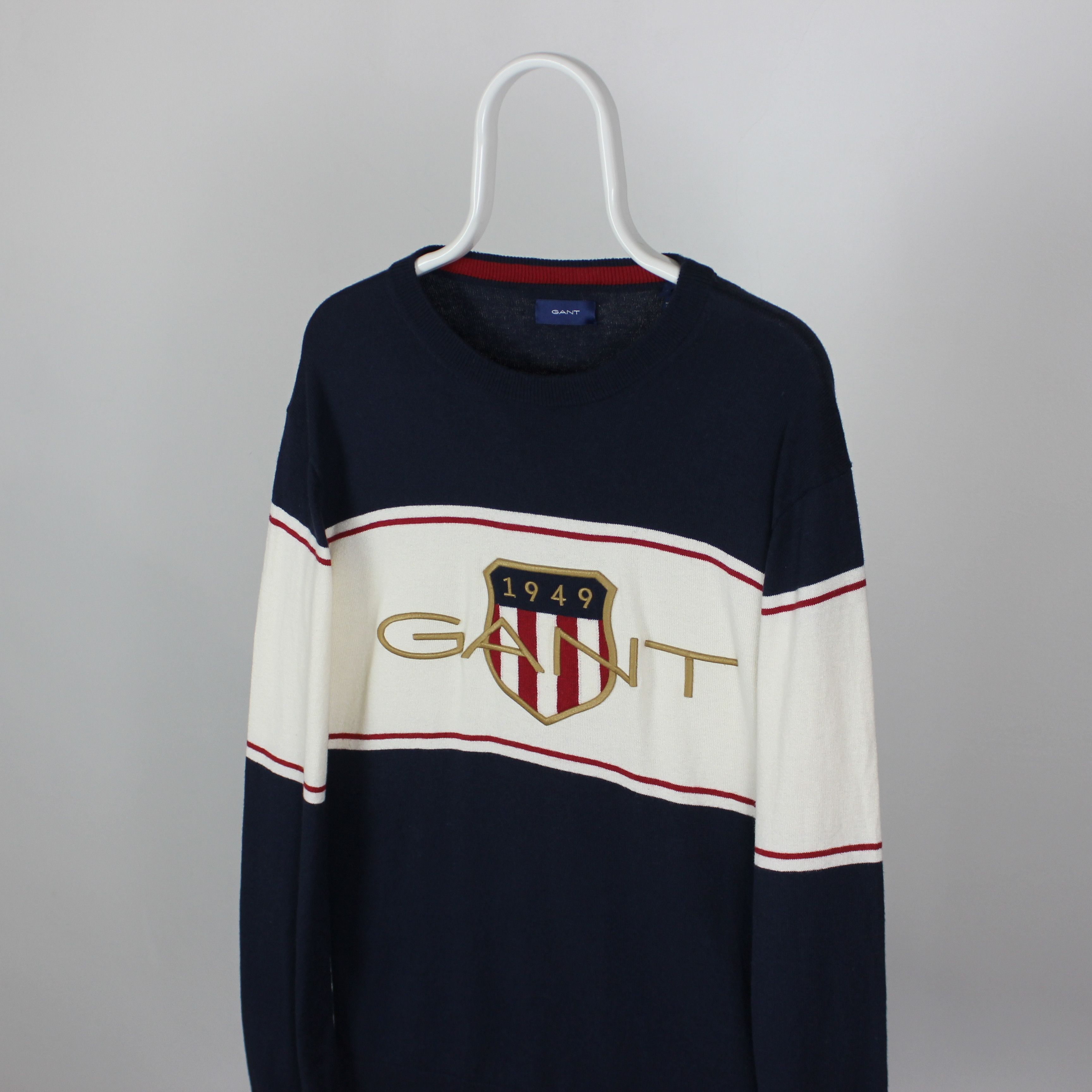 Gant GANT sweater men cashmere cotton centr logo XL Size US XL / EU 56 / 4 - 1 Thumbnail
