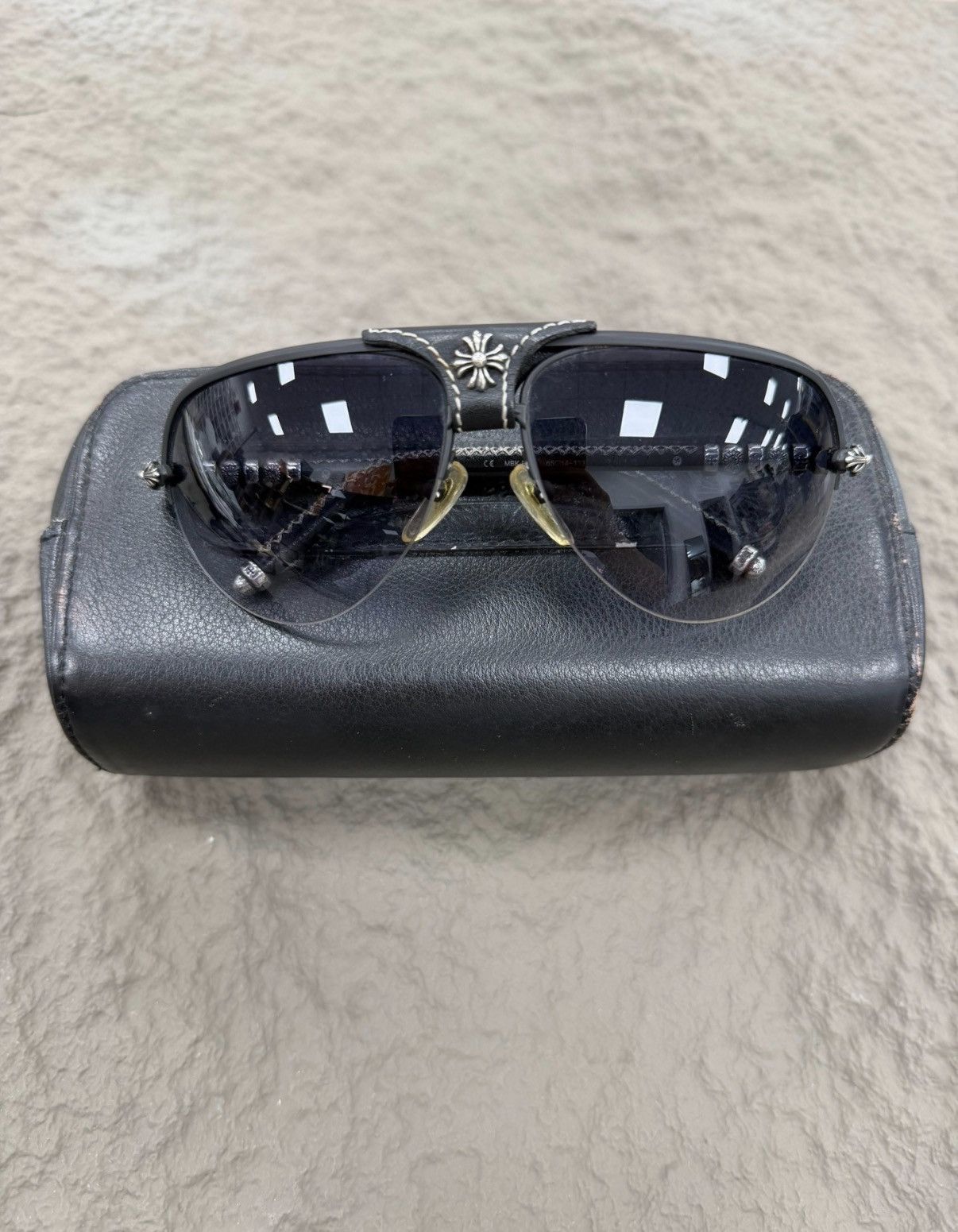Chrome Hearts Chrome Hearts Y2K Millennium Aviator Sunglasses Size ONE SIZE - 9 Thumbnail