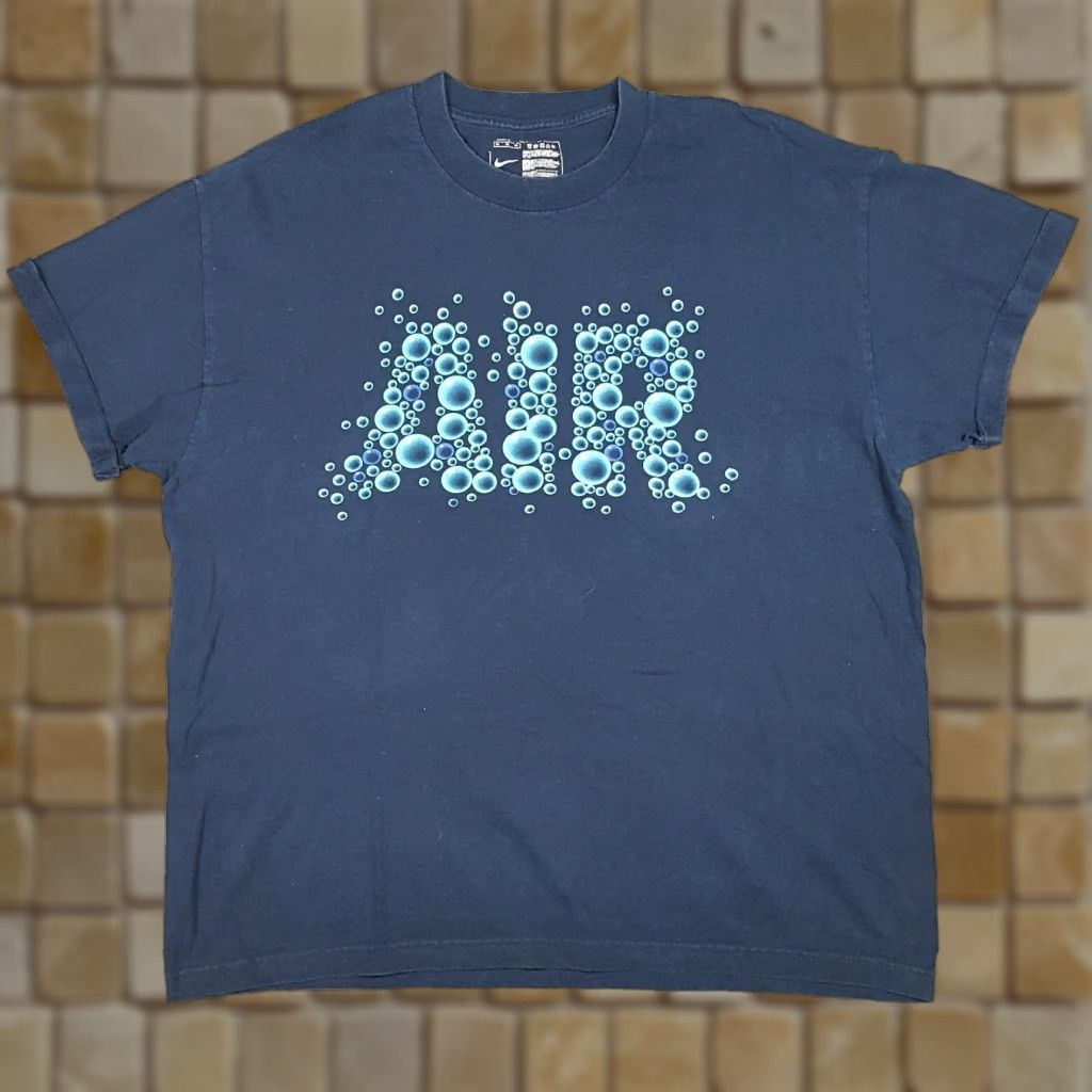 Nike VINTAGE Nike Men's 2XL T-Shirt Short Sleeve Crew Neck Y2K Retro Blue Cotton Logo Embroidered 90s 00s Outdoor Sports Size US XXL / EU 58 / 5 - 1 Thumbnail