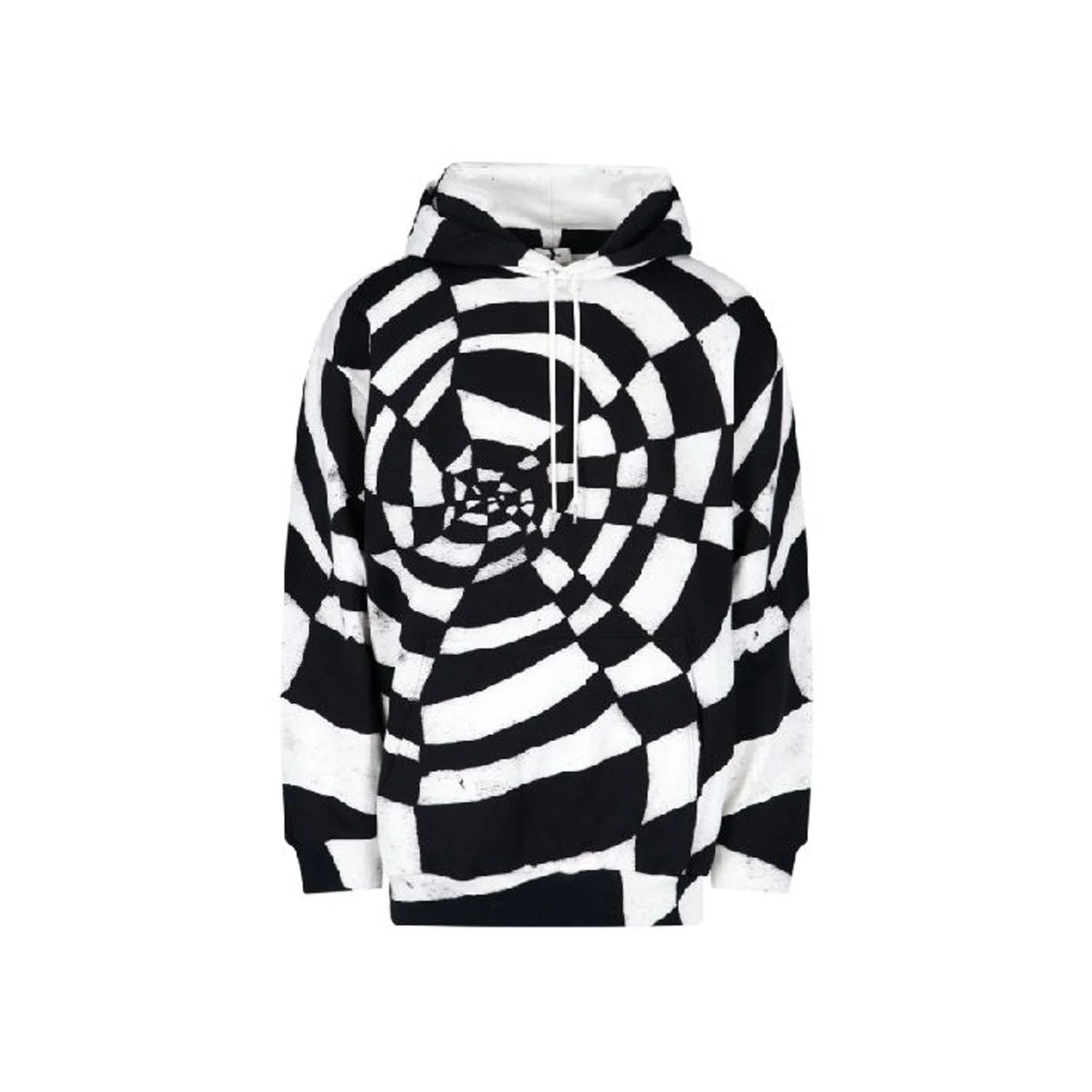 image of Celine O1W1Db10324 Artist Print Hoodie In Black/white, Men's (Size Small)