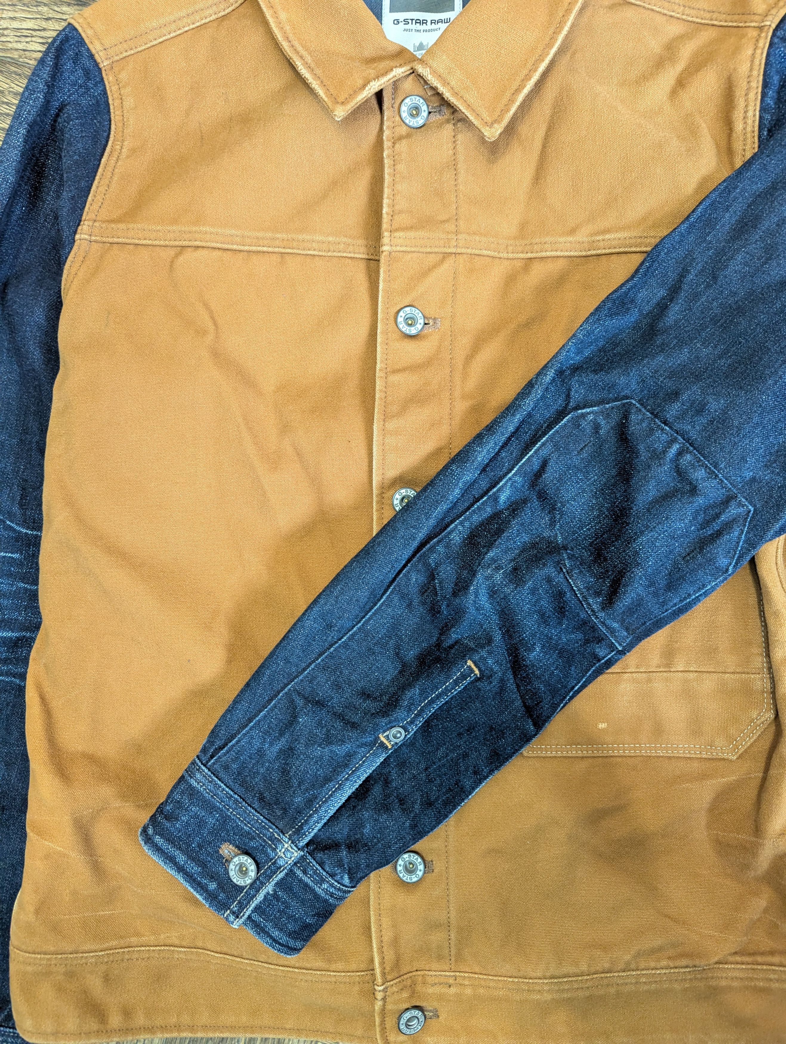 G-Star G-STAR Hunter Mix Slim Jkt Workwear Canvas Denim Jacket Size US L / EU 52-54 / 3 - 10 Thumbnail